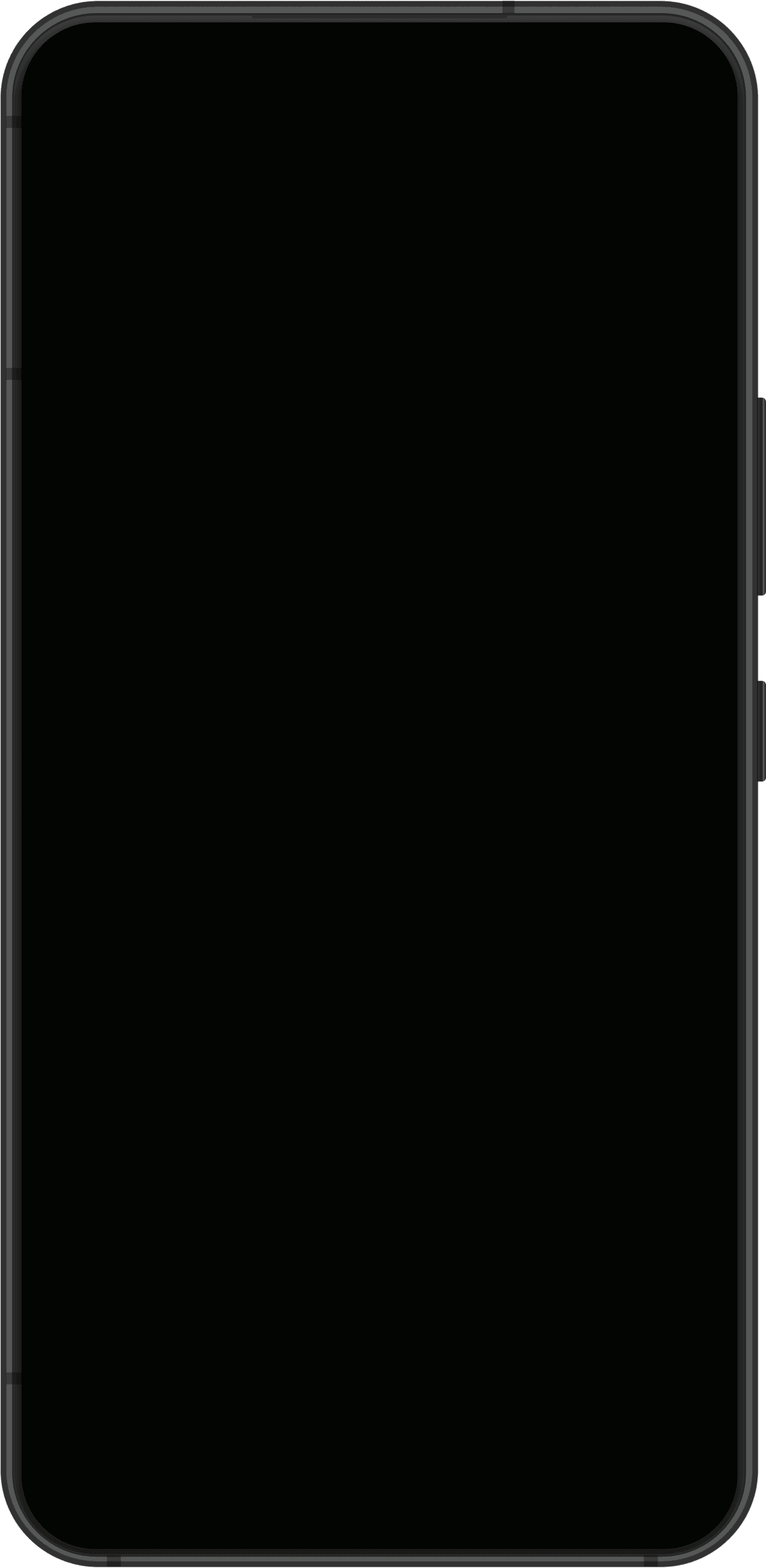 Smartphone-Rahmen für RCS Newsletter-Anzeige